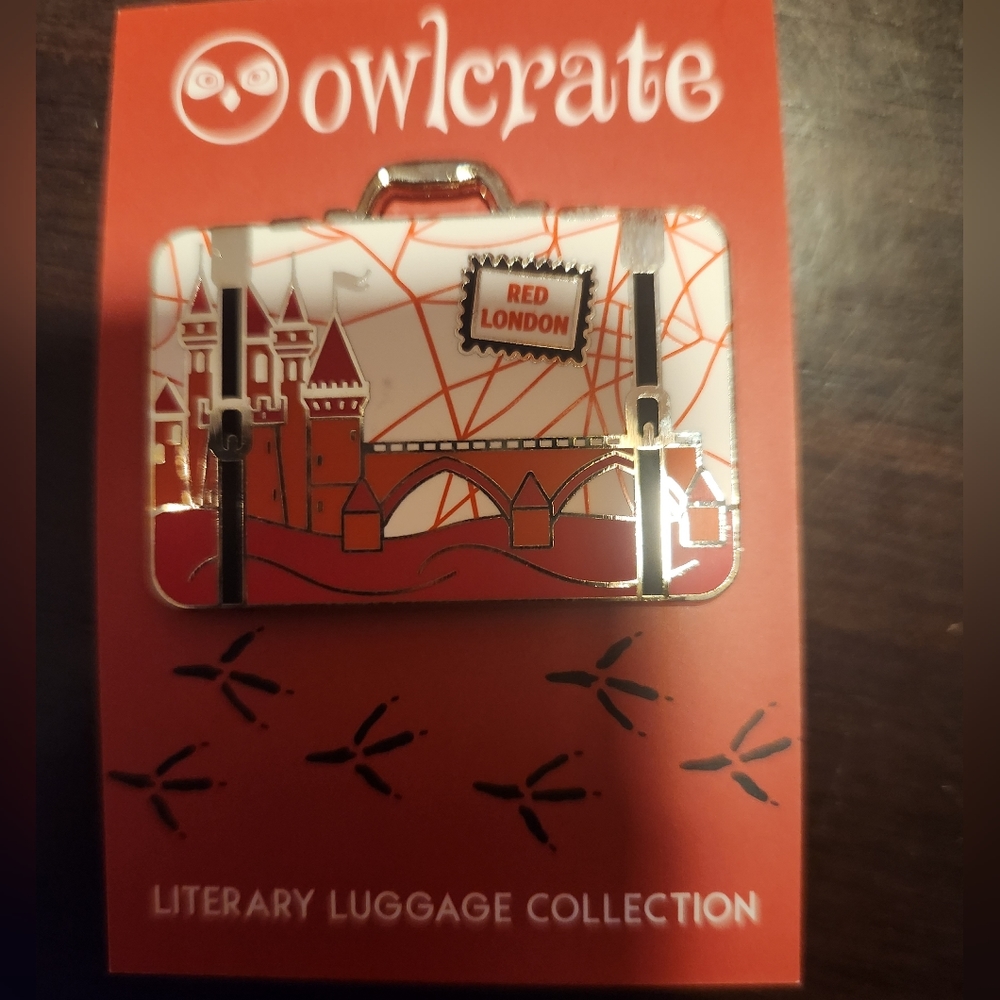 Red London Literary Luggage Tag